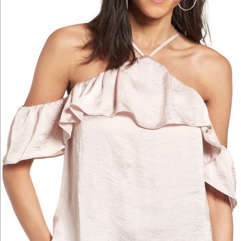 NWT SATIN OFF SHOULDER TOP